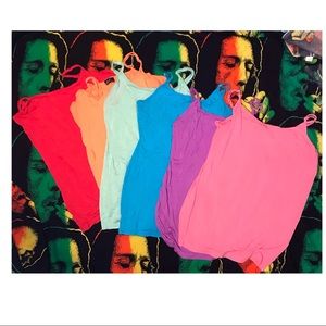 Six Plus Size Agiato Basic Camisoles